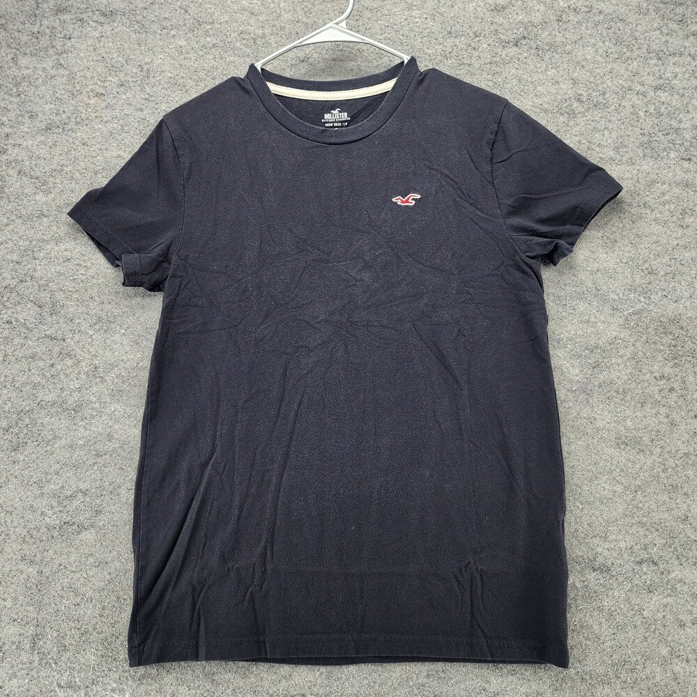 Hollister Shirt Mens Small Short Sleeve Crew Neck Black